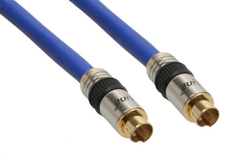 InLine 89947P 0.5m S-Video (4-pin) S-Video (4-pin) Blue S-video cable