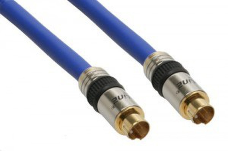 InLine 89949P 1m S-Video (4-pin) S-Video (4-pin) Blue S-video cable