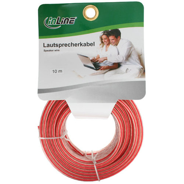 InLine 98210T 10m Copper,Transparent audio cable