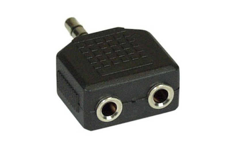 InLine 99301 3.5mm 2x 3.5mm Schwarz Kabelschnittstellen-/adapter
