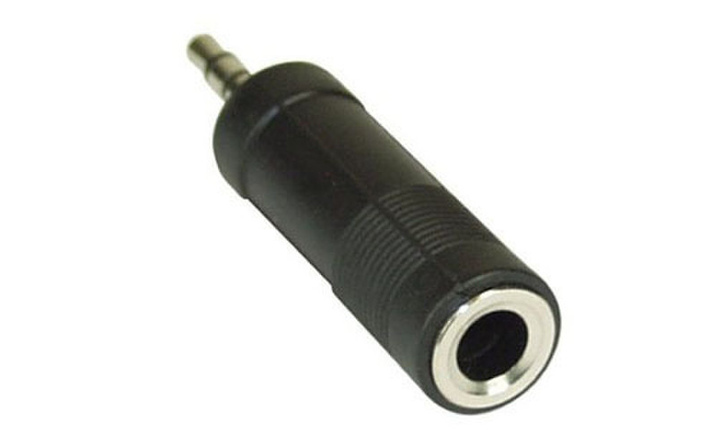 InLine 99303 3.5mm M 6.3mm F Черный кабельный разъем/переходник