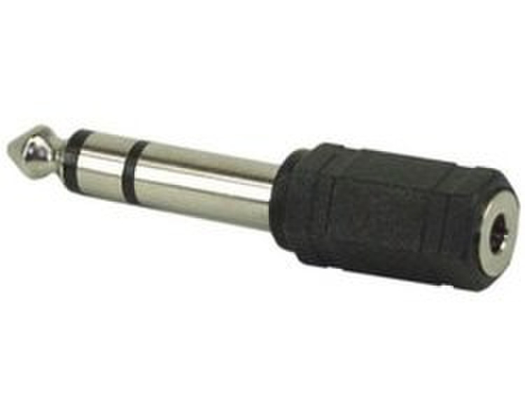 InLine 99305 6.3mm M 3.5mm F Черный кабельный разъем/переходник