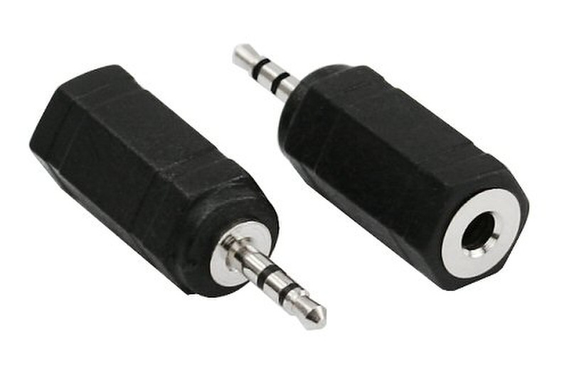 InLine 99308 2.5mm 3.5mm Черный кабельный разъем/переходник