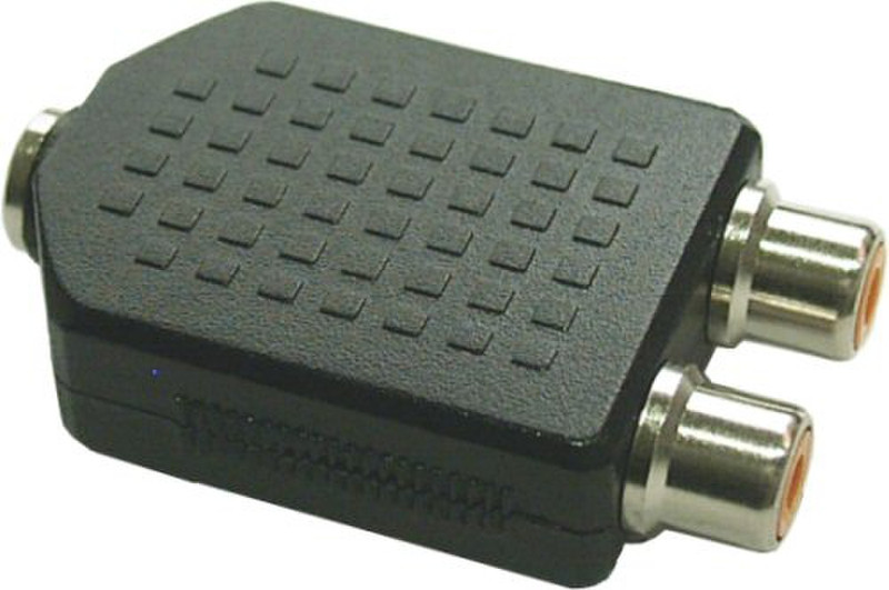InLine 99338 3.5mm 2xRCA Черный кабельный разъем/переходник