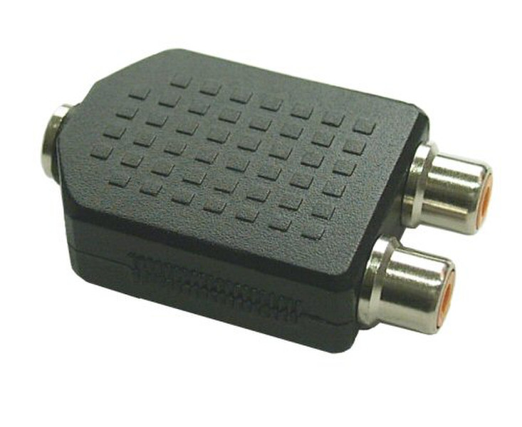 InLine 99346 3.5mm 2xCinch Schwarz Kabelschnittstellen-/adapter