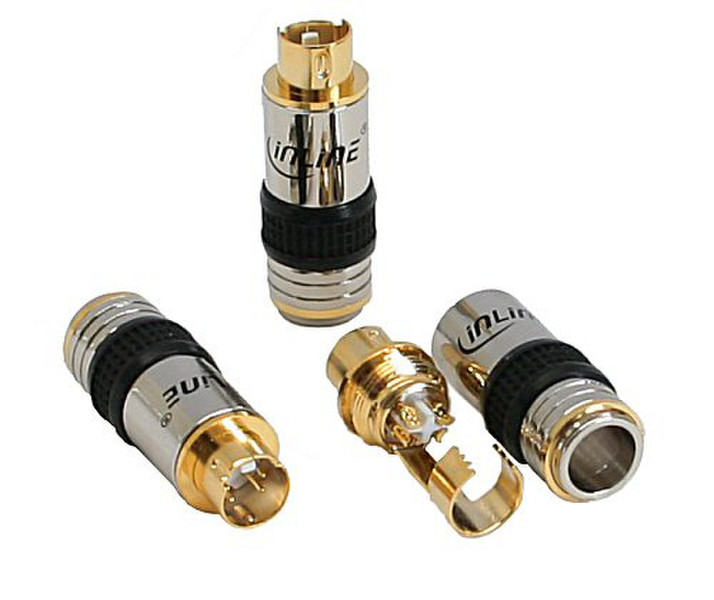 InLine 99408P S-VHS Black,Gold wire connector