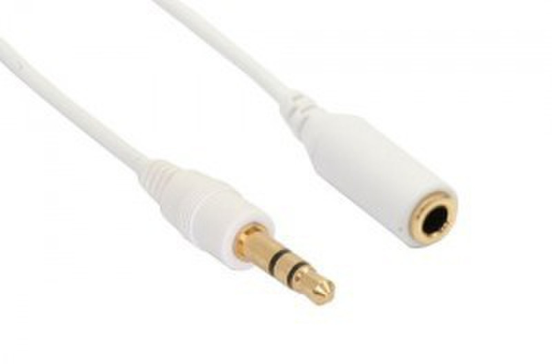 InLine 99931G 1.8m 3.5mm 3.5mm Weiß Audio-Kabel