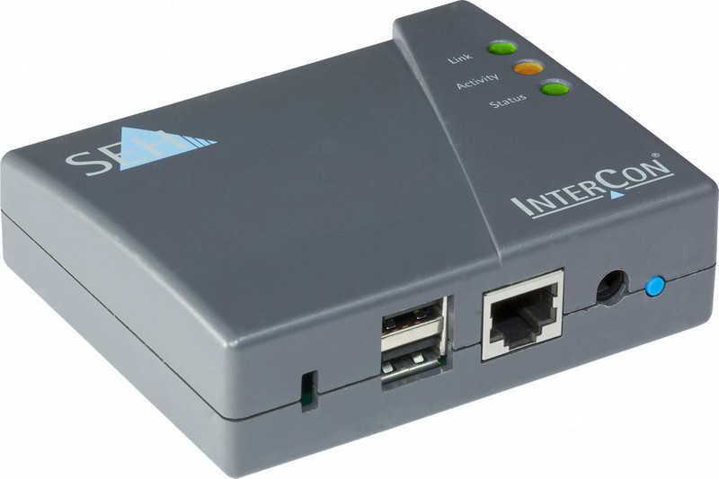 SEH PS03a Ethernet LAN Black print server