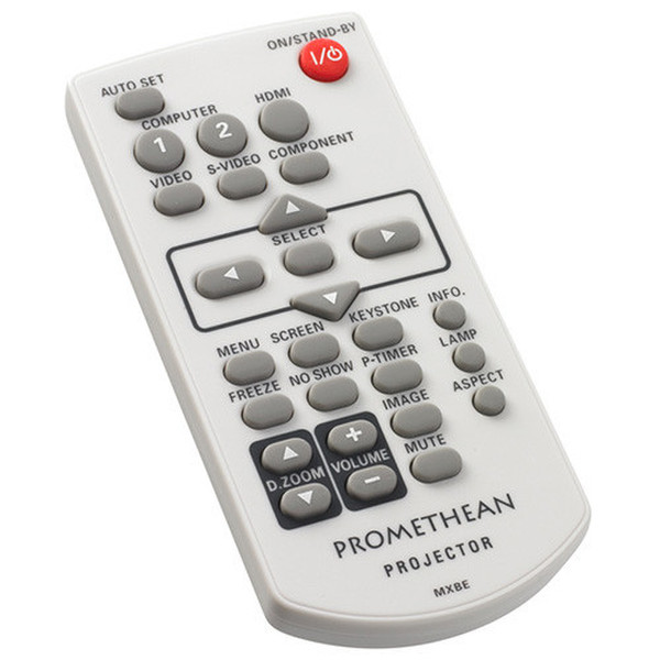 Promethean PRM-30-REMOTE IR Wireless Push buttons White remote control
