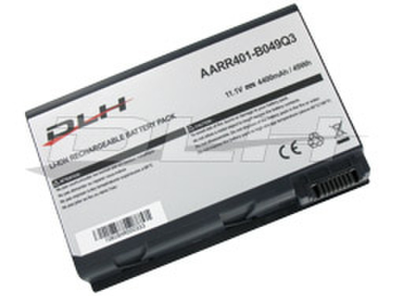 DLH BATTERY LI-ION 11.1V-4400mAh-49Wh BLACK STANDARD Lithium-Ion (Li-Ion) 4400mAh 11.1V rechargeable battery