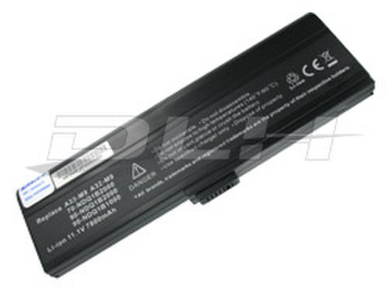 DLH BATTERY LI-ION 11.1V-7800mAh BLACK HIGH CAPACITY Lithium-Ion (Li-Ion) 7800mAh 11.1V Wiederaufladbare Batterie