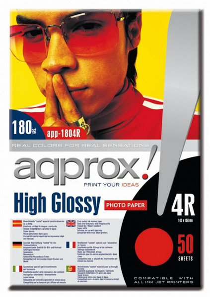 Approx APP1804R High-gloss White photo paper