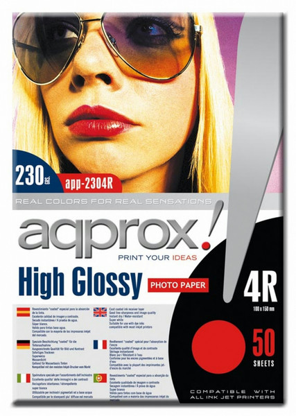 Approx APP2304R High-gloss White photo paper