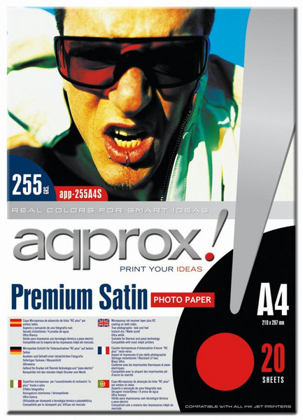 Approx APP255A4S Premium-gloss Белый фотобумага