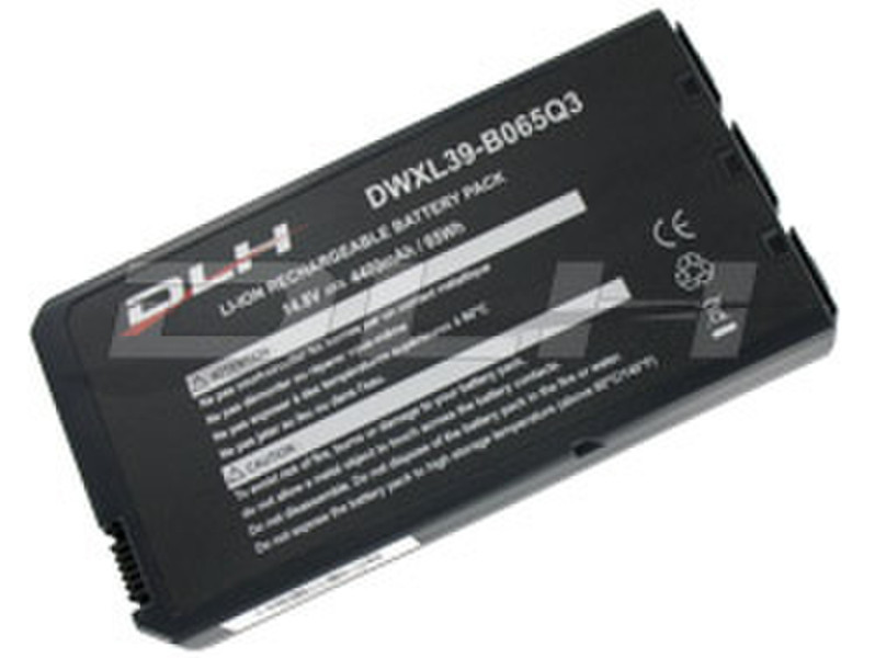 DLH LI-ION 14.8V-4400mAh-65Wh BLACK STANDARD Литий-ионная (Li-Ion) 4400мА·ч 14.8В аккумуляторная батарея