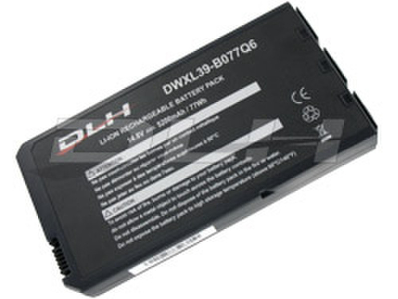 DLH LI-ION 14.8V-5200mAh-77Wh BLACK STANDARD Lithium-Ion (Li-Ion) 5200mAh 14.8V Wiederaufladbare Batterie