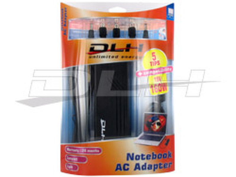 DLH AC Adapter 19V-160W E-M-N1-N4-N2 160W Schwarz Netzteil & Spannungsumwandler