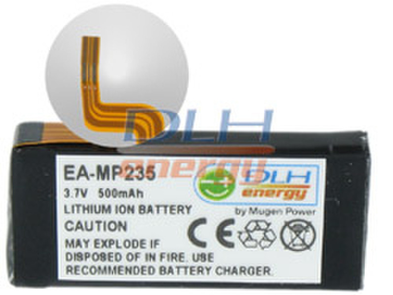 DLH LI-ION 3.7V 500mAh Литий-ионная (Li-Ion) 500мА·ч 3.7В аккумуляторная батарея