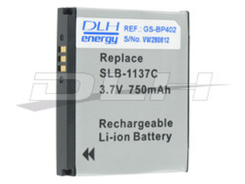 DLH LI-ION 3.7V-750mAh Lithium-Ion (Li-Ion) 750mAh 3.7V rechargeable battery