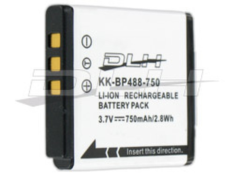 DLH LI-ION 3.7V-750mAh-2.8Wh Lithium-Ion (Li-Ion) 750mAh 3.7V rechargeable battery