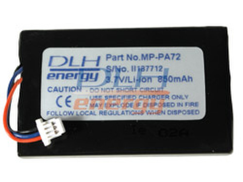 DLH LI-ION 3.7V 850mAh Литий-ионная (Li-Ion) 850мА·ч 3.7В аккумуляторная батарея