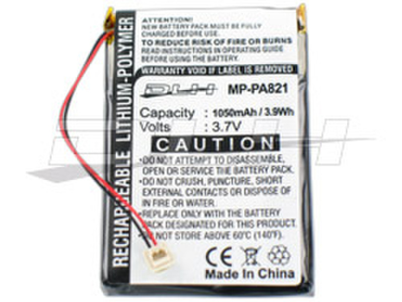 DLH LI-POL 3.7V 1050mAh-3.9Wh Lithium Polymer (LiPo) 1050mAh 3.7V Wiederaufladbare Batterie