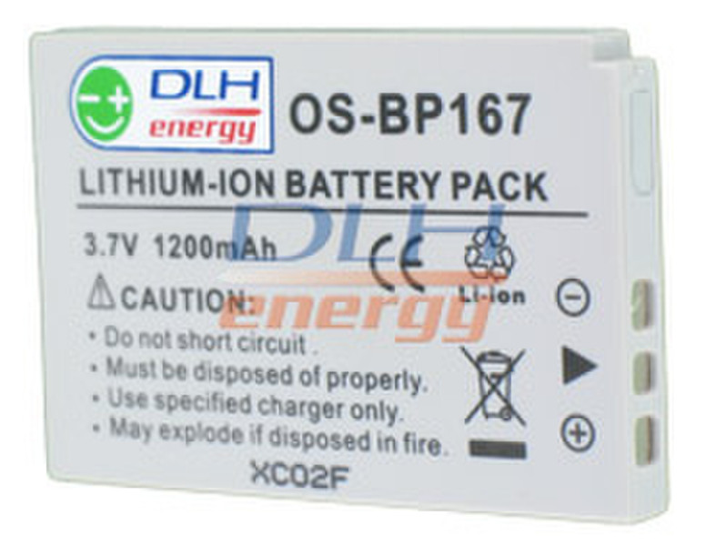 DLH LI-ION 3.7V-1200mAh Литий-ионная (Li-Ion) 1200мА·ч 3.7В аккумуляторная батарея