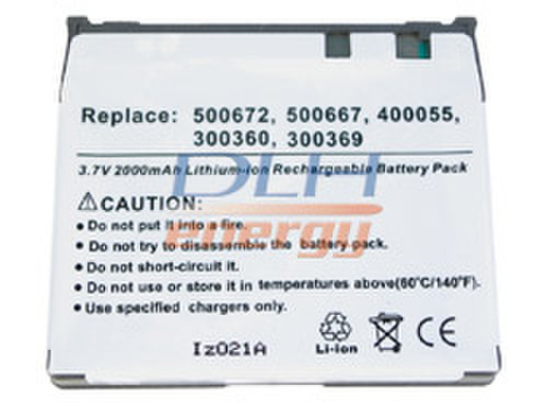 DLH LI-ION 3.7V 2000mAh Lithium-Ion (Li-Ion) 2000mAh 3.7V rechargeable battery