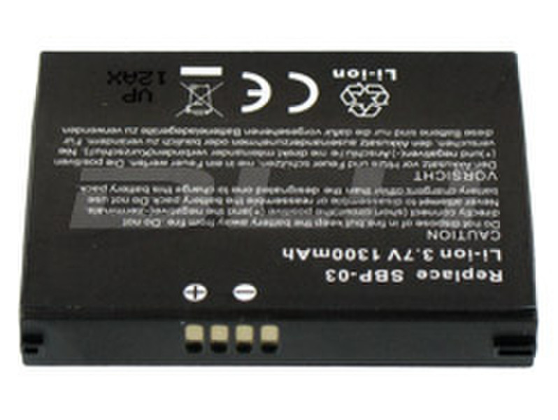 DLH LI-ION 3.7V 1300mAh Lithium-Ion (Li-Ion) 1300mAh 3.7V Wiederaufladbare Batterie