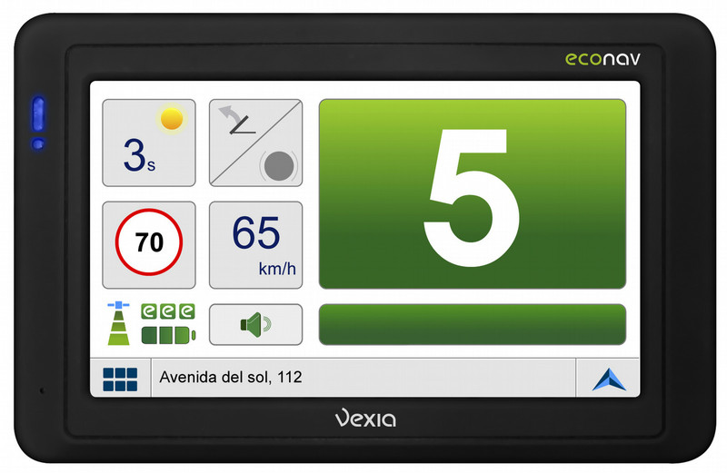 Vexia Econav 430 Total Europe Tragbar / Fixiert 4.3Zoll Touchscreen 211g Schwarz Navigationssystem