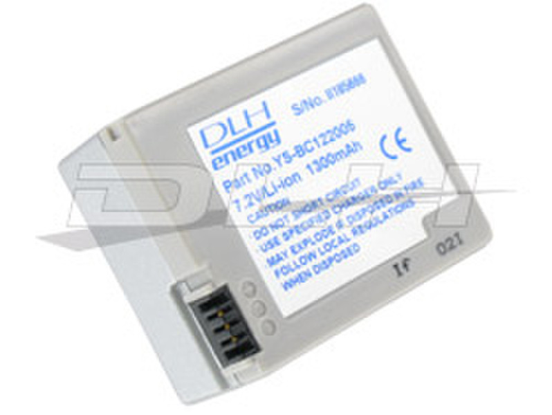 DLH LI-ION 7.2V-1300mAh Lithium-Ion (Li-Ion) 1300mAh 7.2V rechargeable battery