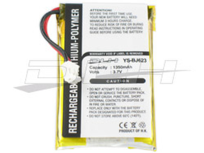 DLH LI-POL 3.7V 1350mAh Lithium Polymer (LiPo) 1350mAh 3.7V rechargeable battery