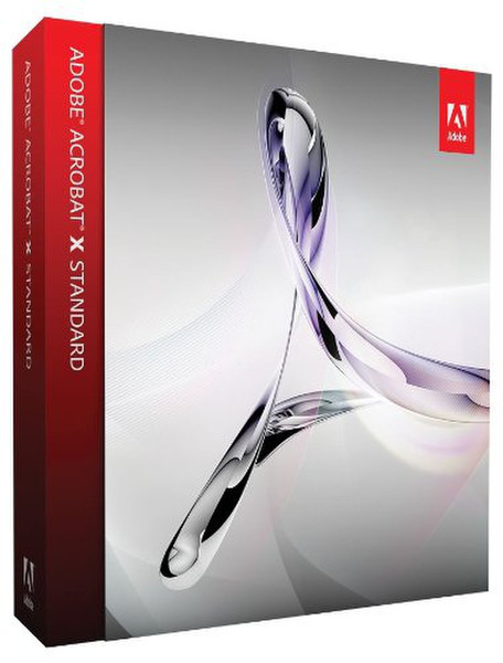 Adobe Acrobat family X Standard, EN, DVD, Win