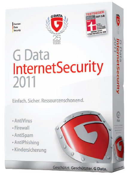 G DATA InternetSecurity 2011, 1u, CH 1user(s) German