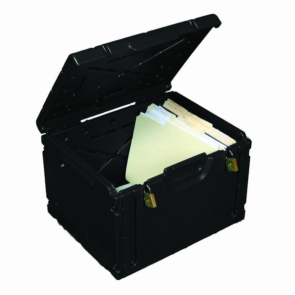 Imation Lockable Document Box Black file storage box/organizer