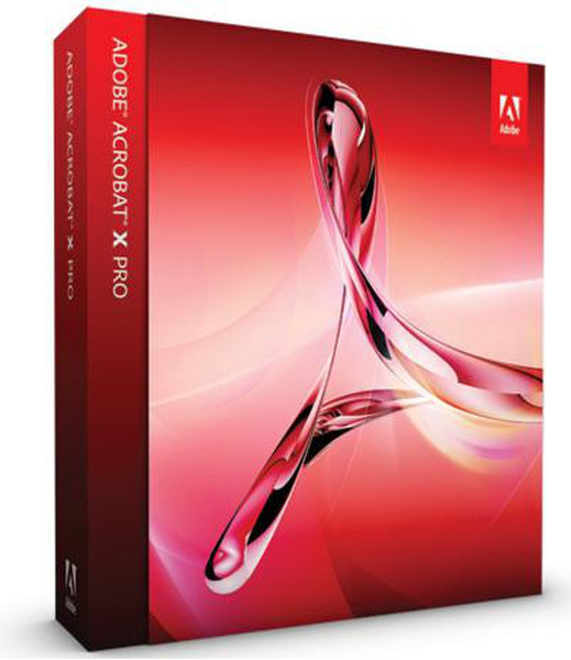 Adobe Acrobat Professional X Pro 10, Win, DVD Set, EN