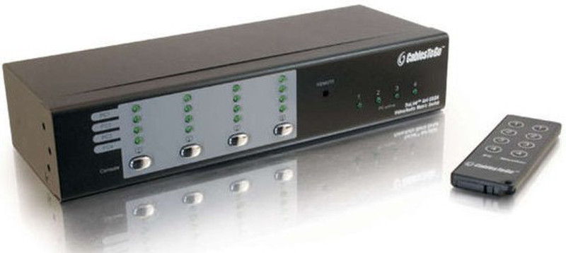 C2G TruLink 4x4 UXGA Video Matrix Switch @ 3.5mm Audio VGA коммутатор видео сигналов
