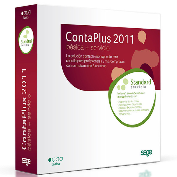 Sage Software ContaPlus Básica 2011 + Standard Service