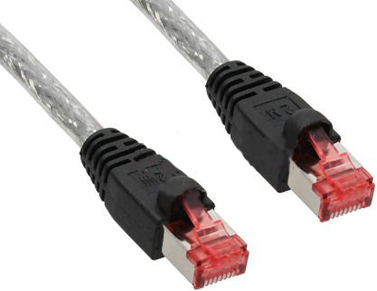 InLine 50m Cat6 50m Transparent networking cable