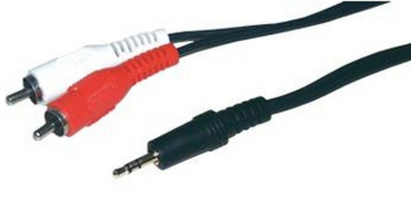 MCL MC720-1.5M 1.5м 3.5mm Черный, Красный, Белый аудио кабель