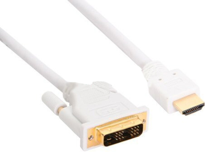 InLine 5m HDMI/DVI 5м DVI-D HDMI Белый