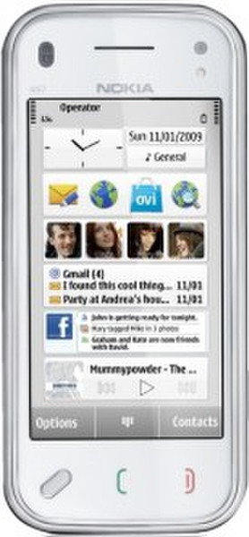 Nokia N97 Mini Одна SIM-карта Белый смартфон