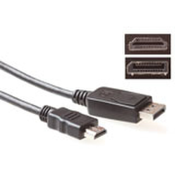 Advanced Cable Technology AK3990 1.8м DisplayPort HDMI Черный адаптер для видео кабеля