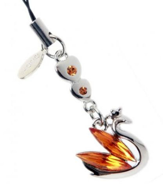 Tatch Topaz Swan Orange,Silver telephone hanger