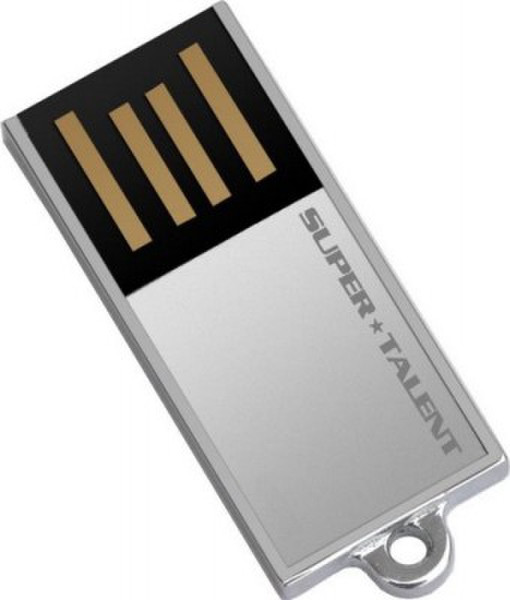 Super Talent Technology Pico C, 32GB 32ГБ USB 2.0 Тип -A Никелевый USB флеш накопитель
