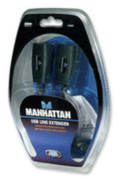 Manhattan 179300 USB A / RJ45 USB A / RJ45 Черный кабельный разъем/переходник