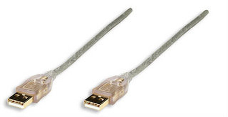 Manhattan 365925 2m Silber USB Kabel