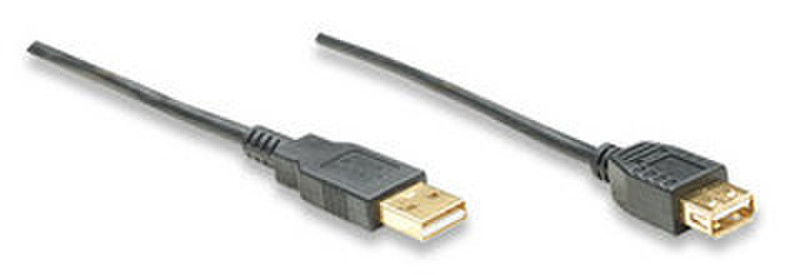 Manhattan 390330 4.5м Черный кабель USB
