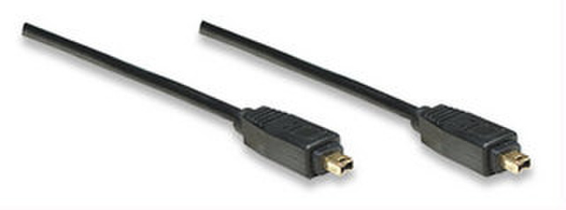 Manhattan 390422 1.8m Black firewire cable