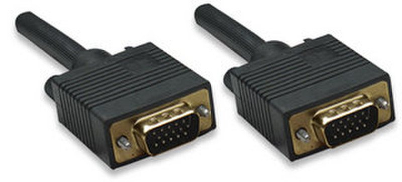 Manhattan 390668 1.8м VGA (D-Sub) VGA (D-Sub) Черный VGA кабель